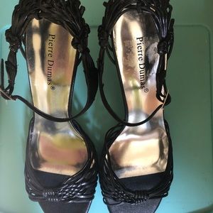 Black High Heeled Sandals